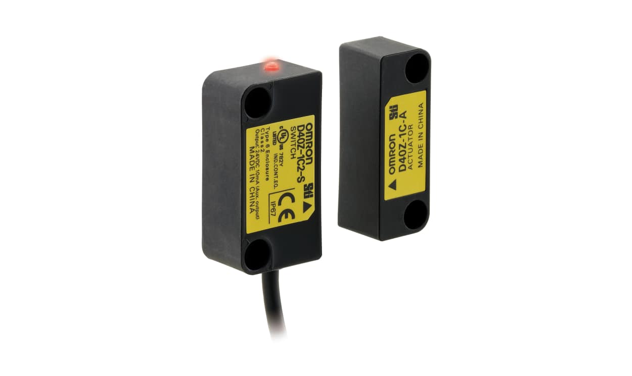 Omron D40Z-1C5, D40Z Series Magnetic Non-Contact Safety Switch, 24V dc, Polybutylene Terephthalate Housing, Cable