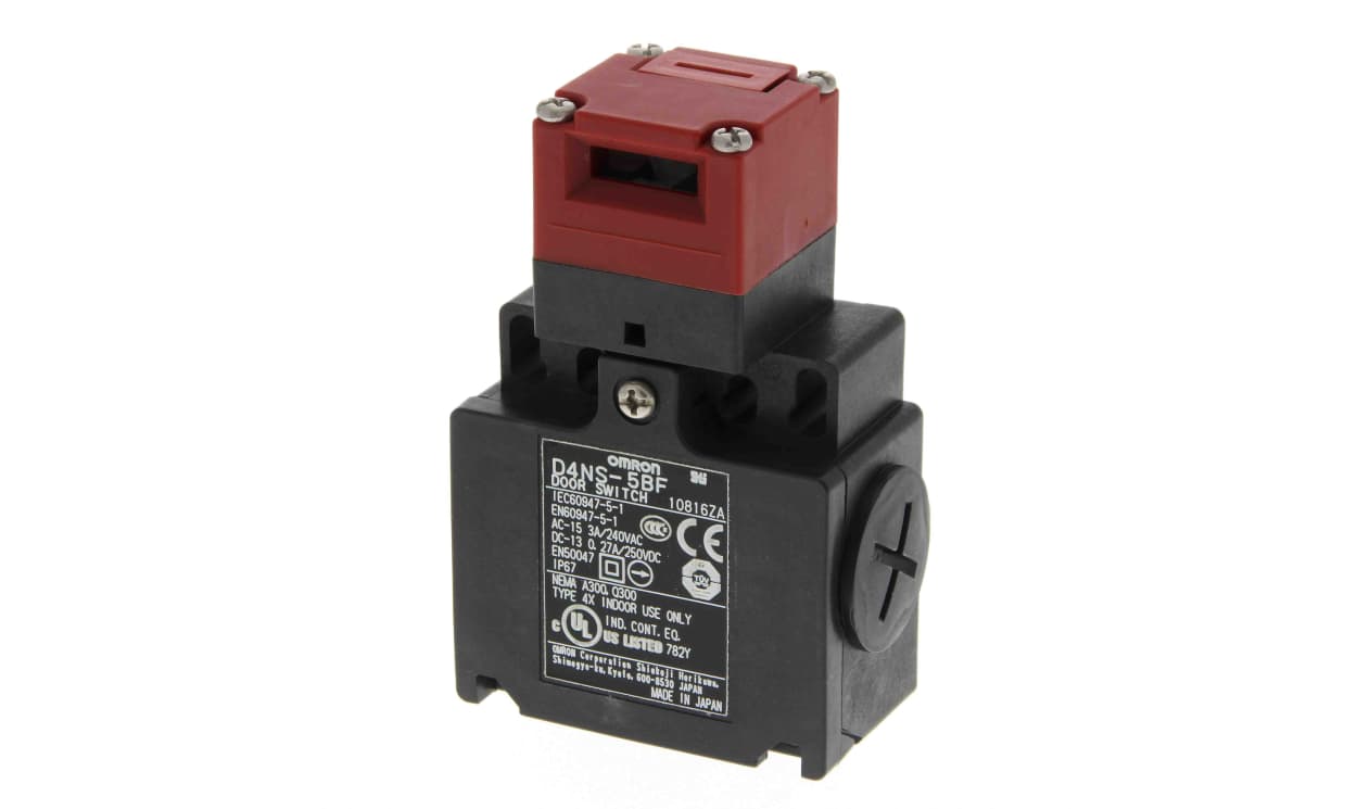 Omron D4NS-5AF, D4NS Safety Interlock Switch, 1NC/1NO, Keyed