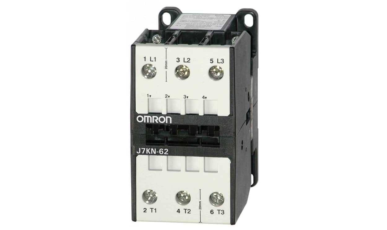 Omron J7KN-62 24D, Contactor, 24 V dc Coil, 3-Pole, 62 A, 30 kW - generaltechuae