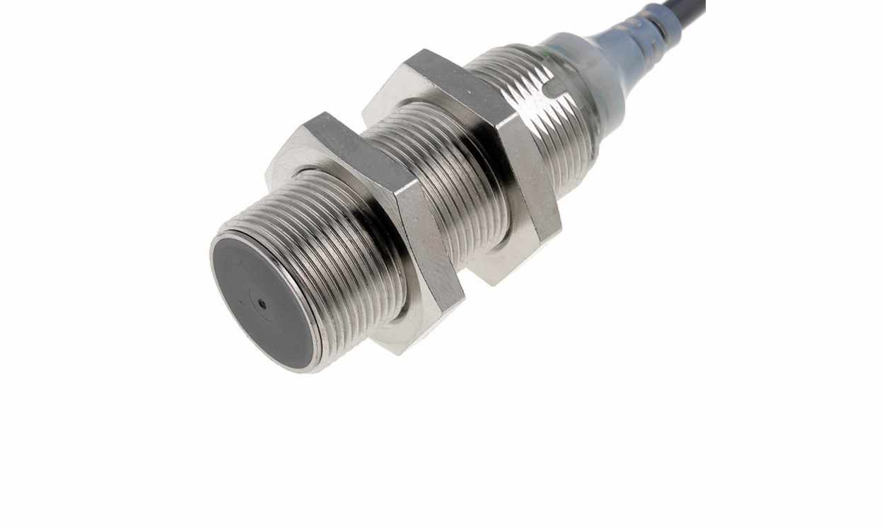 Omron E2A-S18KS08-WP-B1 5M, Inductive Threaded Barrel Proximity Sensor, M18, 8 mm Detection, PNP NO, 12 → 24 V dc - generaltechuae