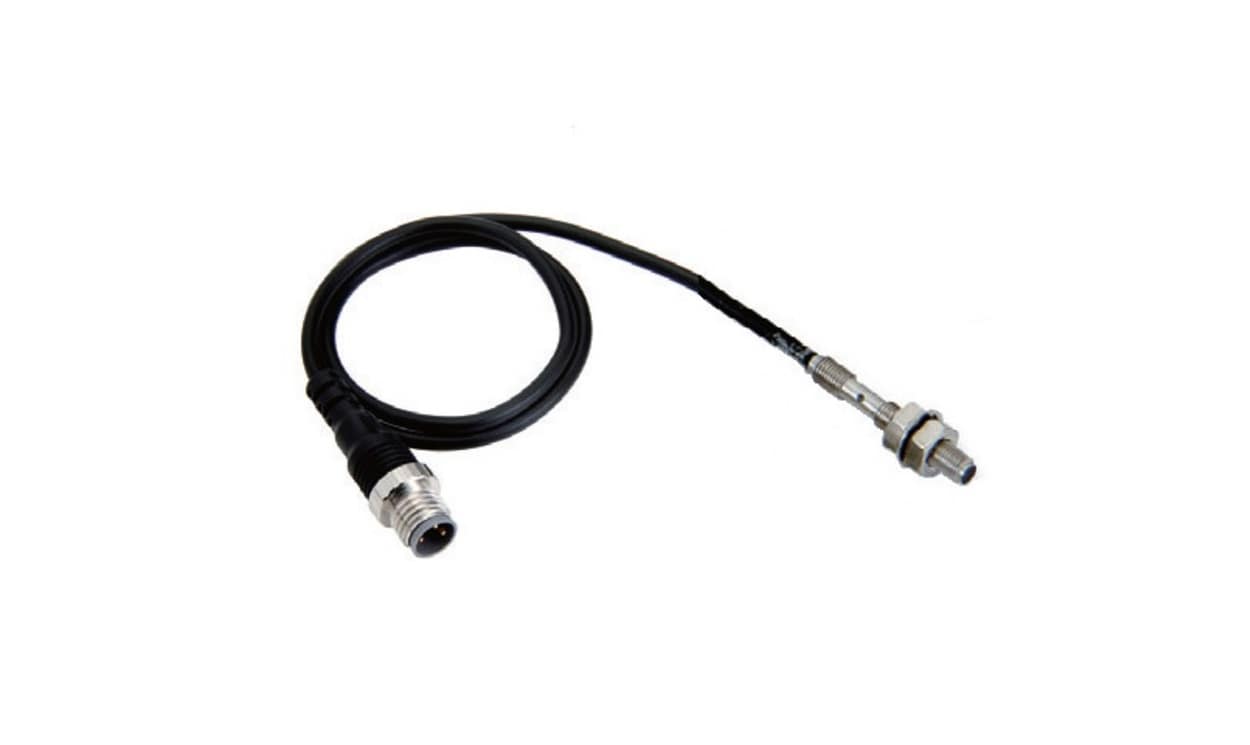 Omron E2E-S04SR8-CJ-B1 0.3M, Inductive Threaded Barrel Proximity Sensor, M4, 0.8 mm Detection, PNP NO, 10 → 30 V dc