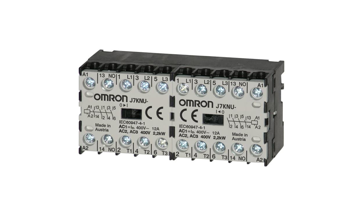 Omron J7KNU-AR-40 24D, J7KNU Series Contactor, 24 V Coil, 4-Pole, 3 A, 1.1 kW, 4NO