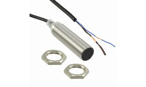Omron E2B-M18LS08-WP-C1 2M, Inductive Threaded Barrel Proximity Sensor, M18, 8 mm Detection, NPN NO, 10 → 30 V dc