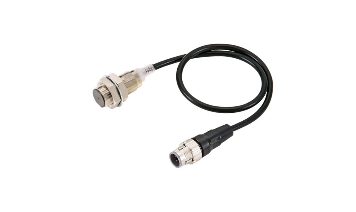 Omron E2E-X12B1T18-M1TJ 0.3M, Inductive Threaded Barrel Proximity Sensor, M18, 12 mm Detection, PNP NO, 10 → 30 V dc - generaltechuae