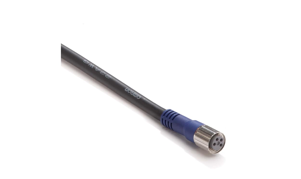 Omron XS3F-LM8PVC4S2M, Straight Female 4 way M8 to Unterminated Sensor Actuator Cable, 2m