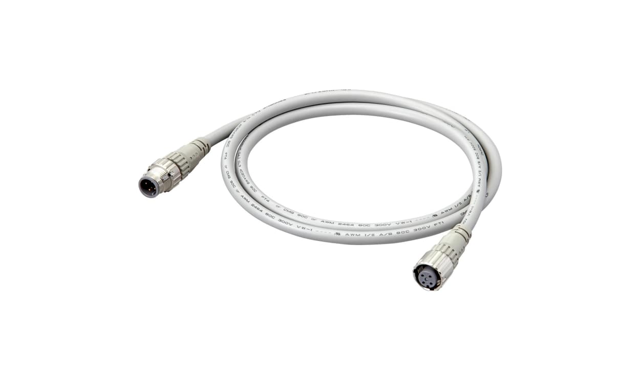 Omron XS5W-D421-G81-F, Straight Female 4 way M12 to Straight Male M12 Sensor Actuator Cable, 5m