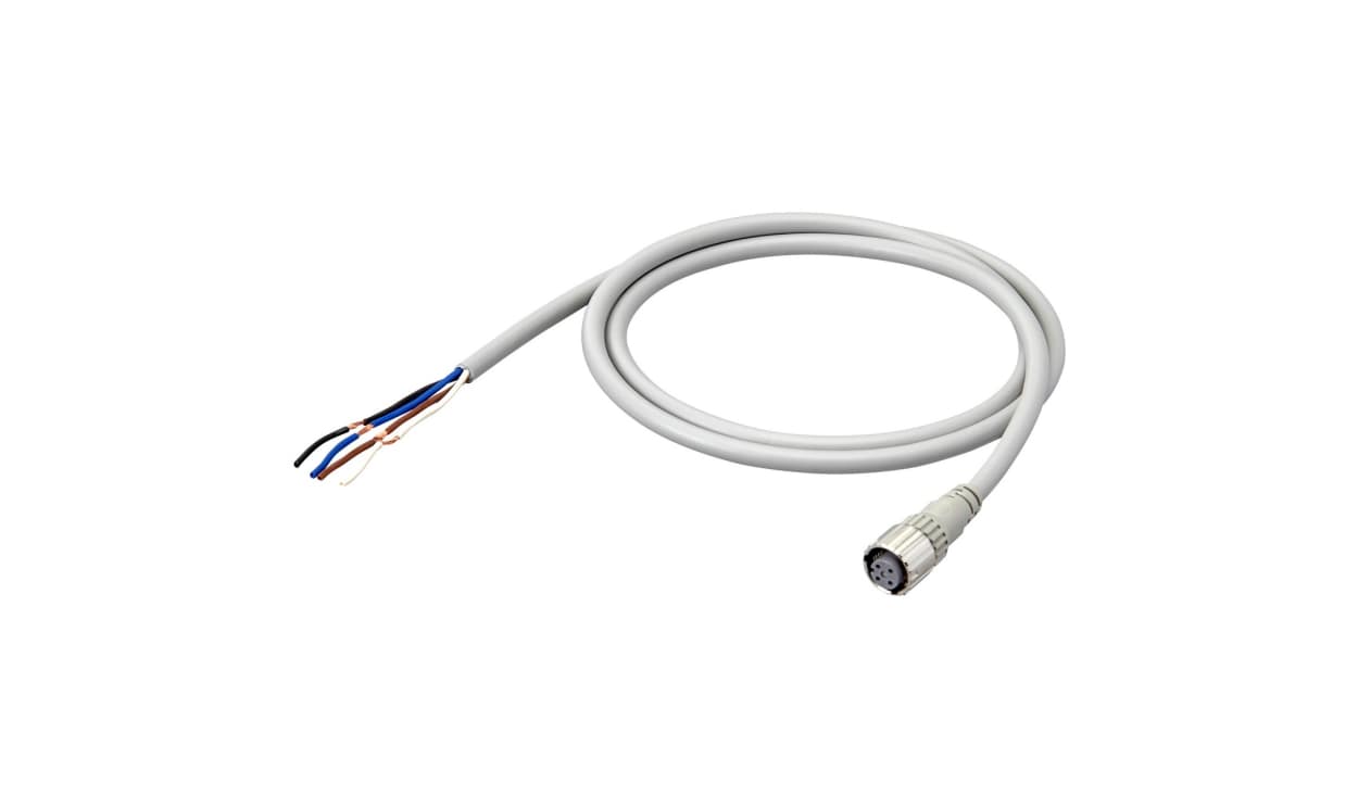 Omron XS5F-D421-L80-F, 4 way M12 to Unterminated Sensor Actuator Cable, 20m