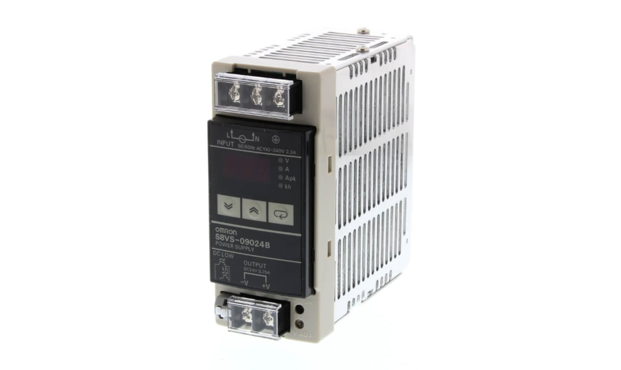 Omron S8VS-12024AP, S8VS Switched Mode DIN Rail Power Supply, 240V ac ac Input, 24V dc dc Output, 5A Output