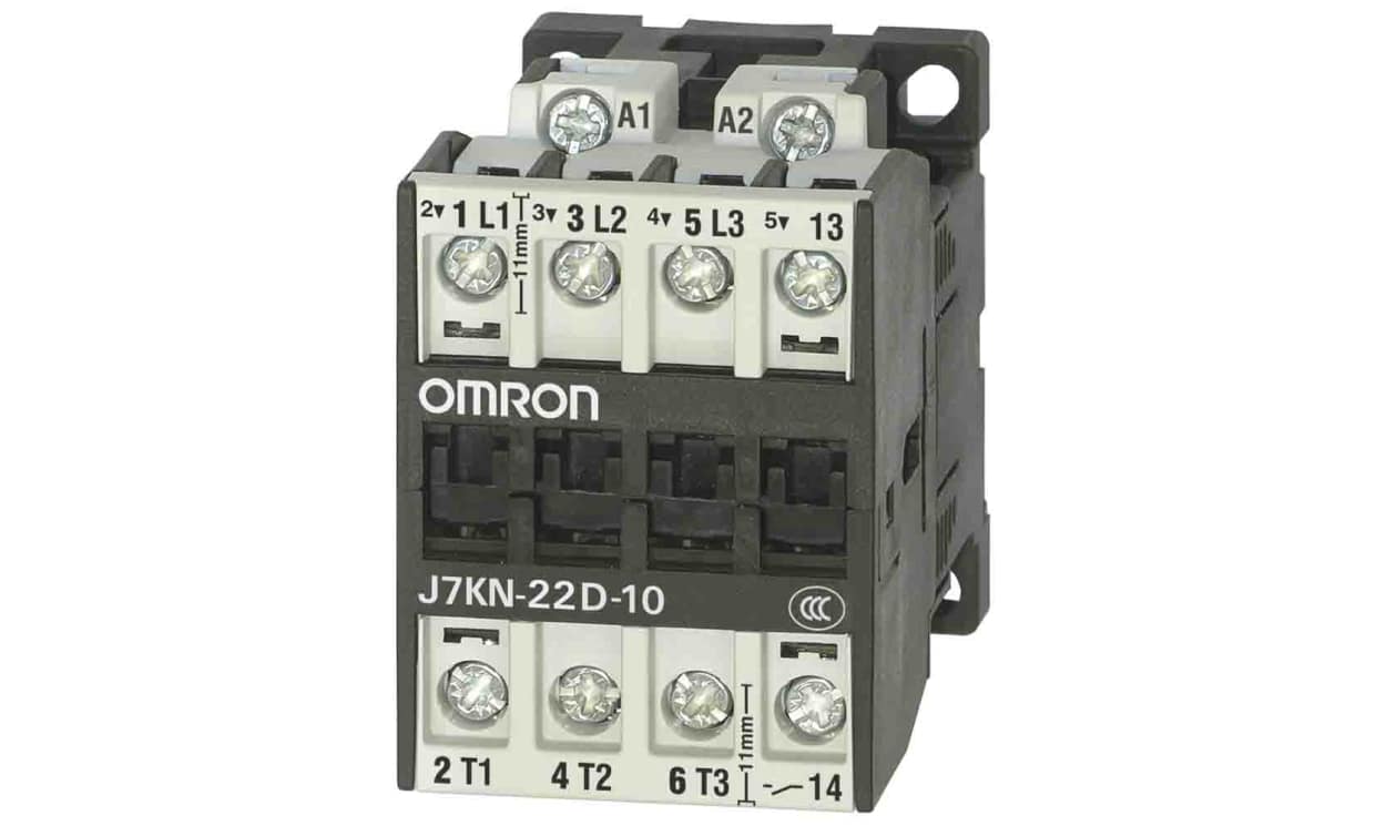Omron J7KN-22D-10 230, Contactor, 230 VAC Coil, 3-Pole, 22 A, 11 kW, 3NO - generaltechuae