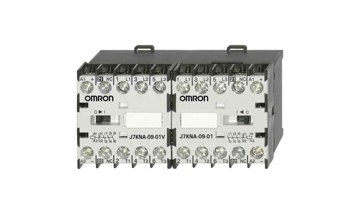 Omron J7KNA-09-01R 24VS, J7KNA Contactor, 230 VAC Coil, 3-Pole, 9 A, 4 kW, 3NO - generaltechuae