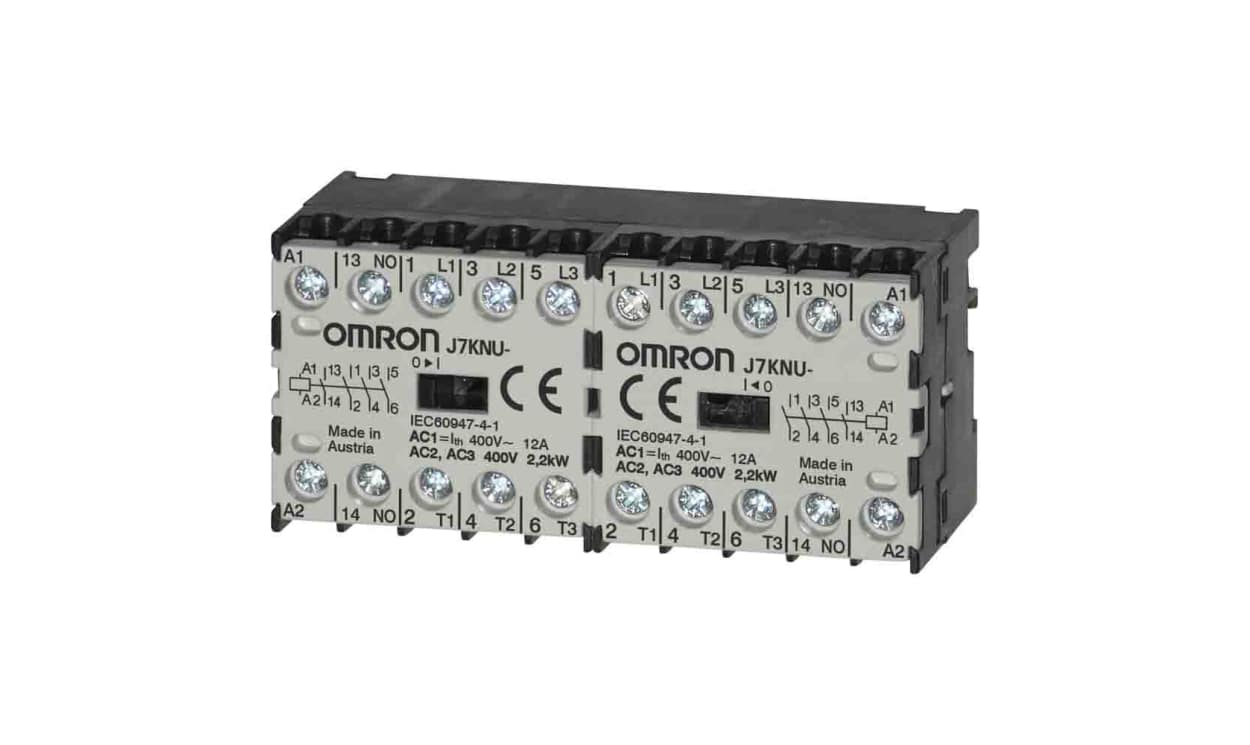 Omron J7KNU-05-01R 24D, Contactor, 24 V dc Coil, 3-Pole, 5 A, 2.2 kW, 3NO + 1NC - generaltechuae