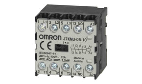 Omron J7KNU-05-10 110, Contactor, 110 VAC Coil, 3-Pole, 5 A, 2.2 kW, 3NC + 1NO