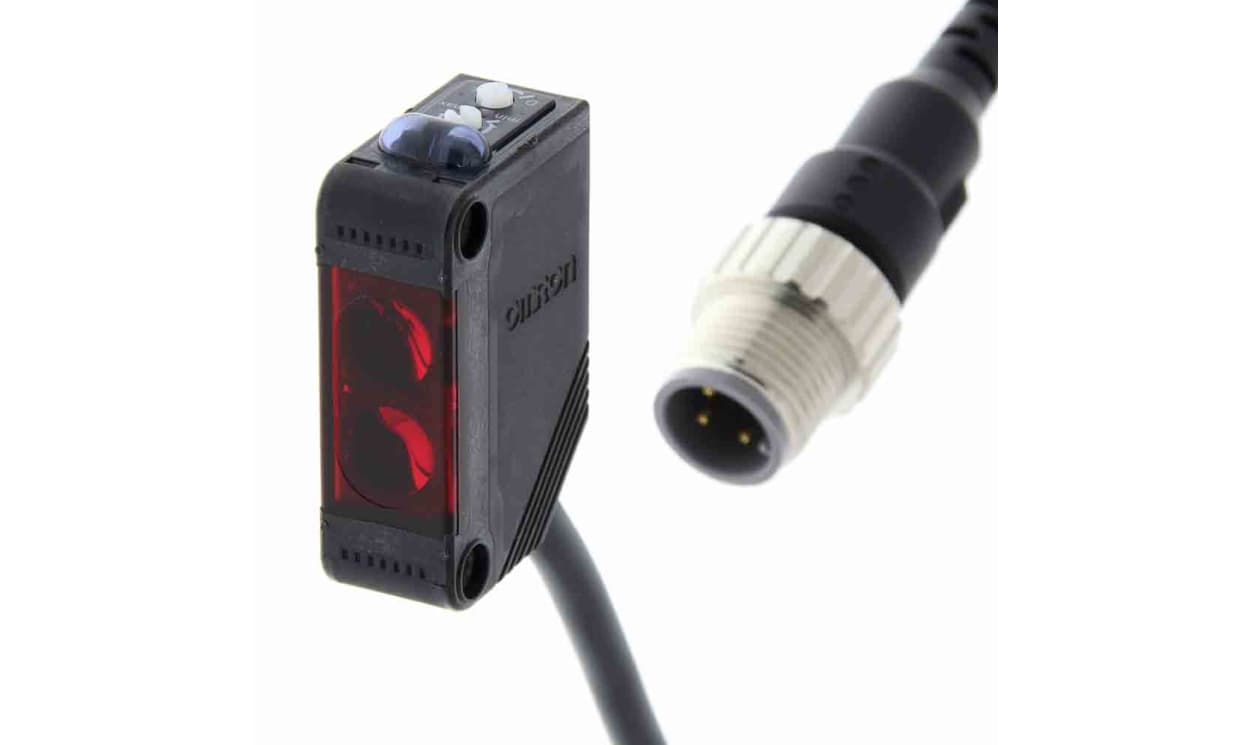 Omron E3Z-R81-M1TJ-IL2 0.3M, Retroreflective Photoelectric Sensor, Block Sensor, 100 mm Detection Range