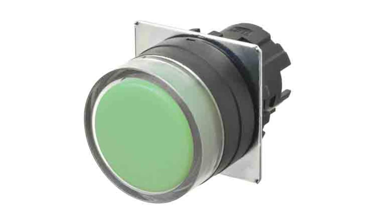 Omron A22NZ-BGM-NGA, A22NZ Series Momentary Push Button Head, 22mm Cutout