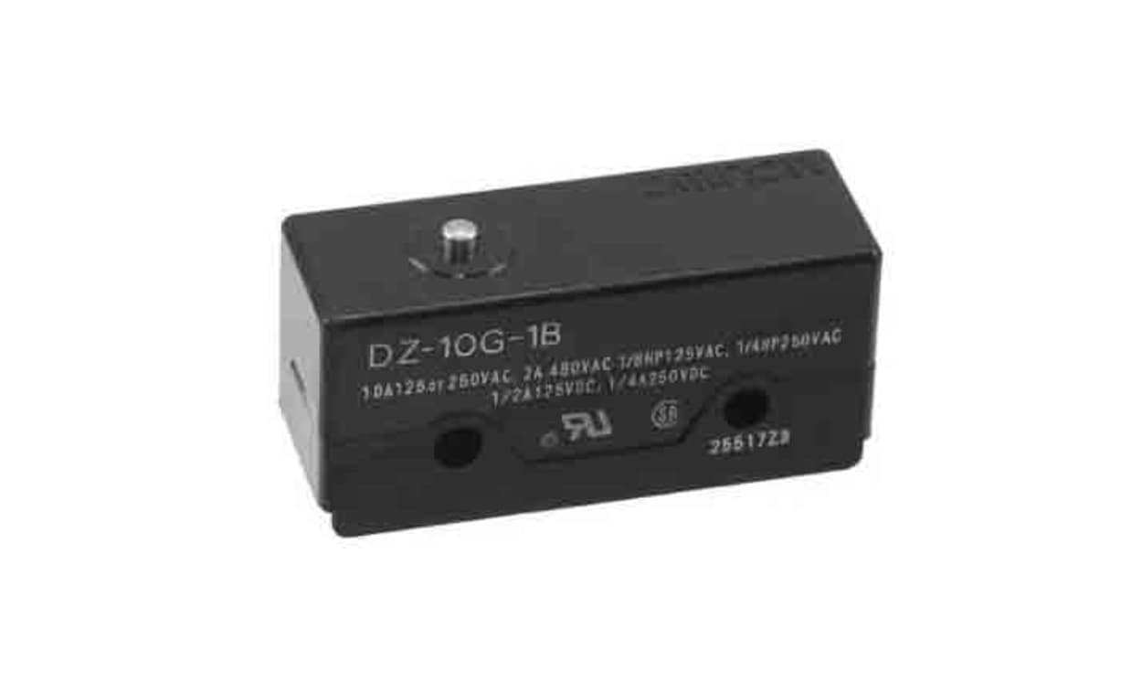 Omron DZ-10G-1B, Plunger Limit Switch, 2NO/2NC, DPDT, 10A Max
