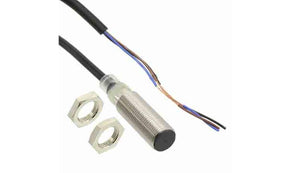 Omron E2B-M12KS04-WP-B2 5M, Inductive Threaded Barrel Proximity Sensor, M12, 4 mm Detection, PNP NC, 10 → 30 V dc