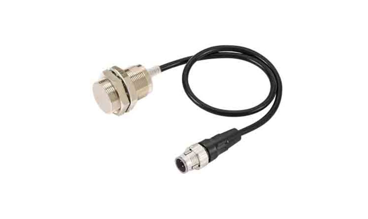 Omron E2E-X15B1T30-M1TJ 0.3M, Inductive Threaded Barrel Proximity Sensor, M30, 15 mm Detection, PNP NO, 10 → 30 V dc - generaltechuae