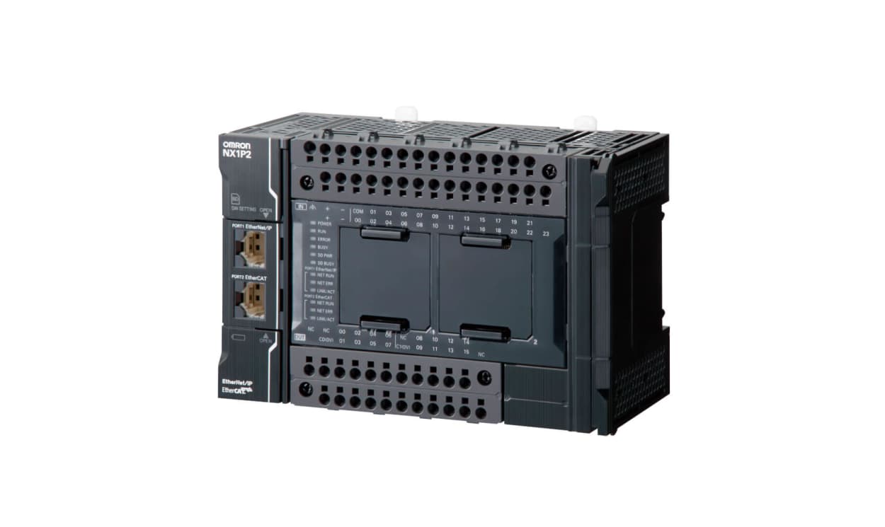 Omron NX1P2-9B40DT1, NX1P Series PLC CPU for Use with NX, PNP Input - generaltechuae
