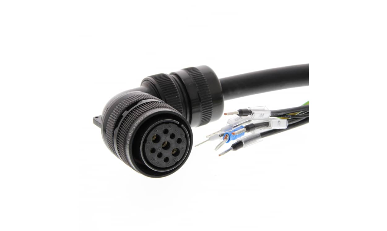 Omron R88A-CAGB005BR-E, Cable for Use with 200 V Servo Motor, 5m Length - generaltechuae