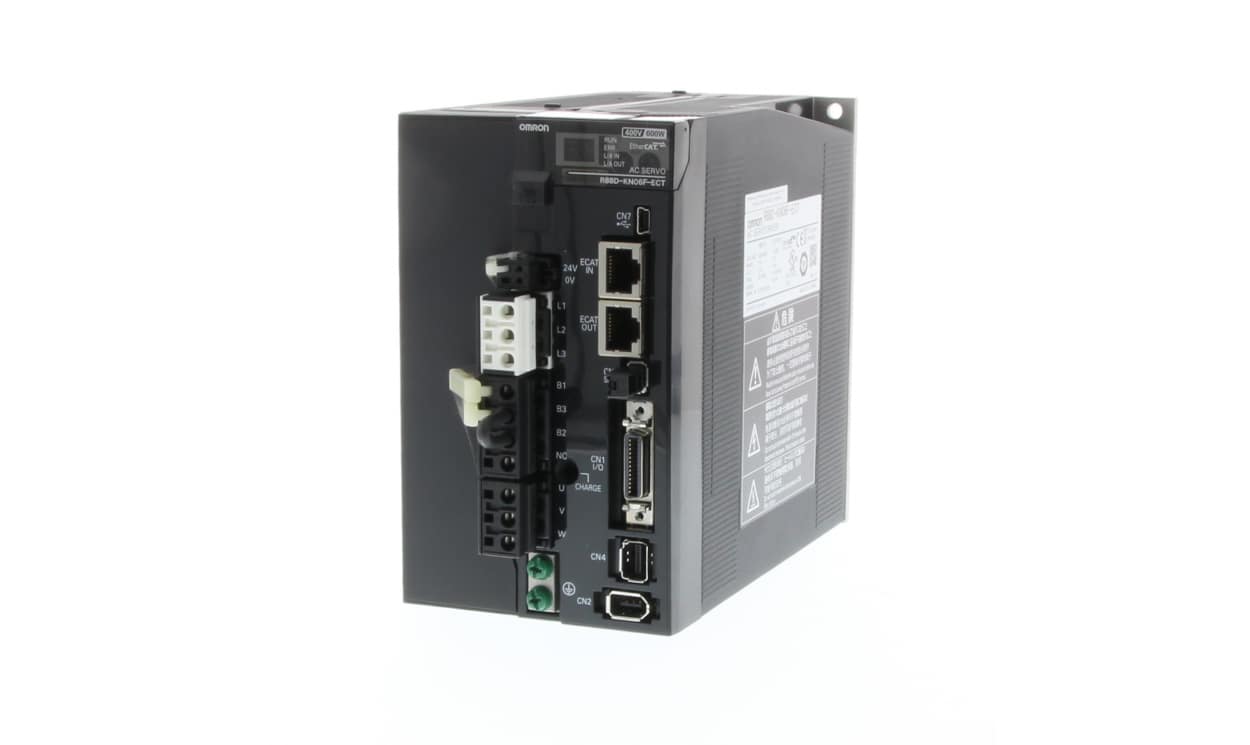 Omron R88D-KN06F-ECT, 0.6 kW Servo Drive, 400 V, 3 Phase - generaltechuae