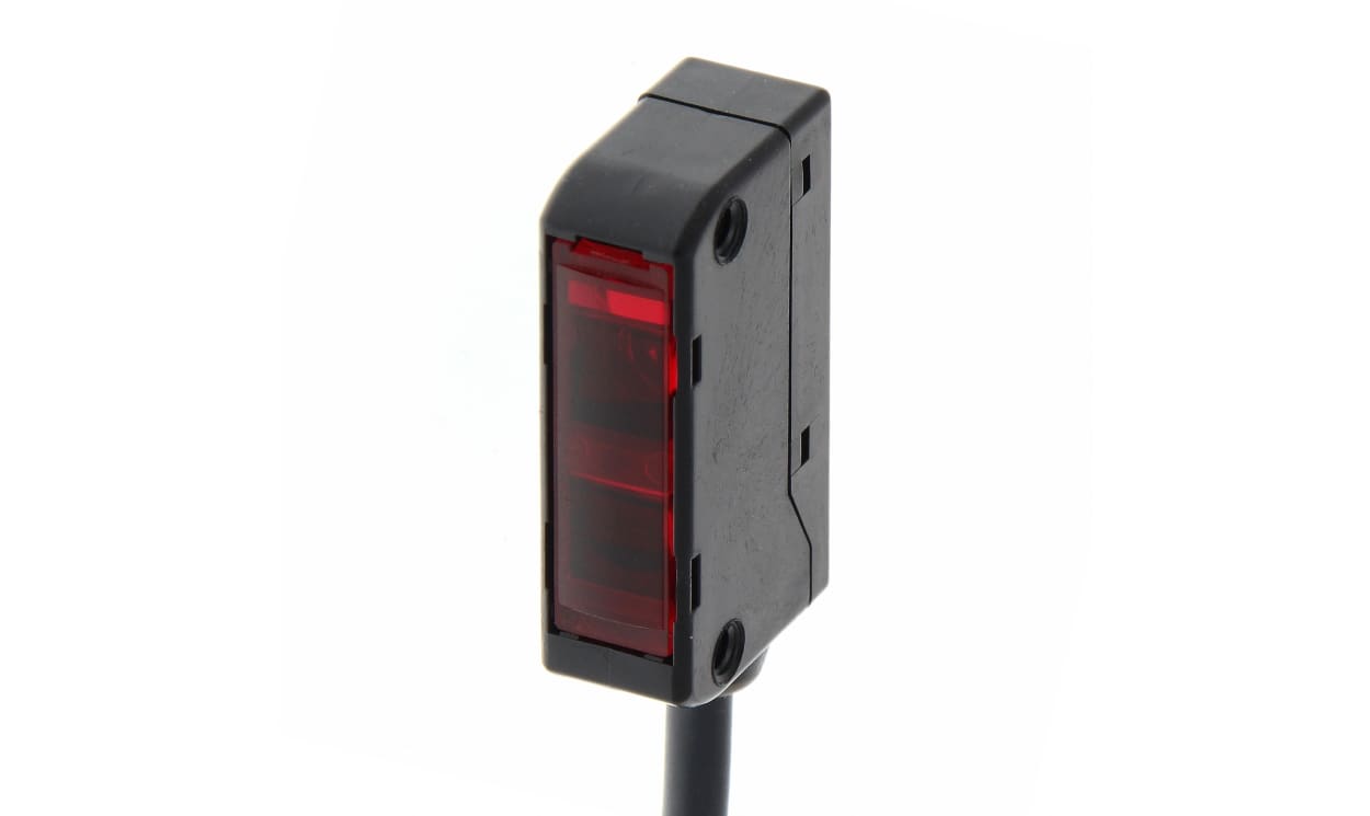 Omron E3S-LS3PW 2M, Limited Reflective Photoelectric Sensor, Block Sensor, 60 mm Detection Range