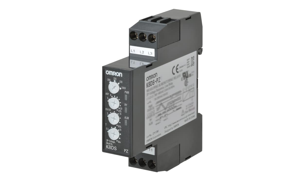 Omron K8DS-PZ2, Phase, Voltage Monitoring Relay, 3 Phase, SPDT - generaltechuae