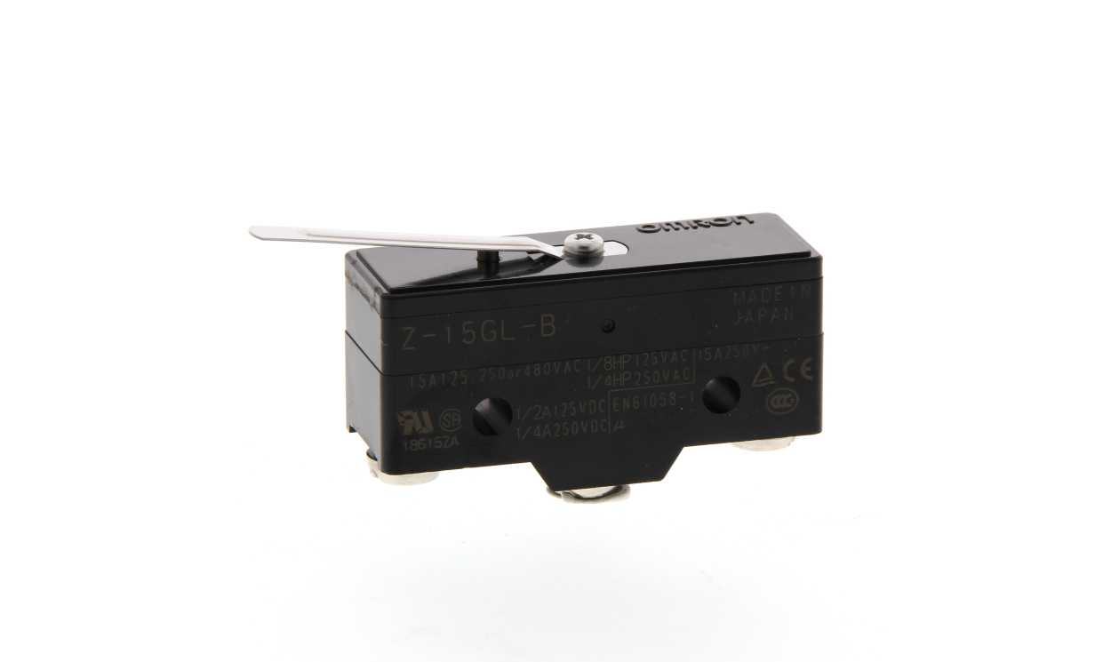 Omron Z-15GL-B, Leaf Lever Limit Switch, NO/NC, IP00, SPDT, Thermosetting Resin Housing, 250V ac ac Max, 15A Max