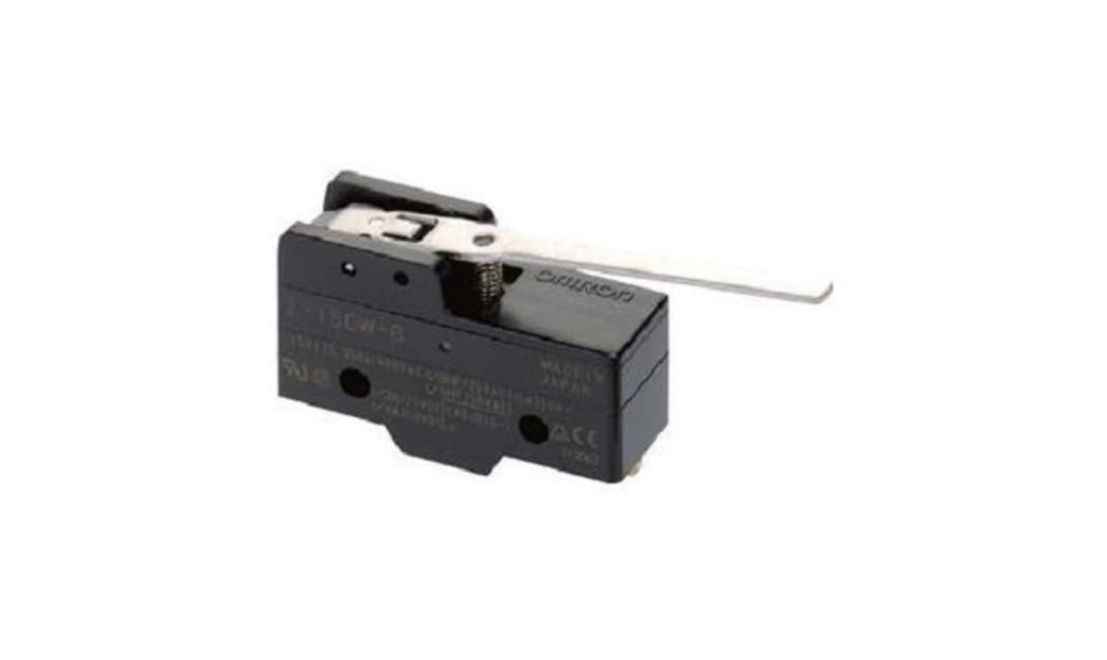 Omron Z-15GW4, Hinge Lever Limit Switch, NO/NC, IP00, SPDT, Thermosetting Resin Housing, 250V ac ac Max, 15A Max