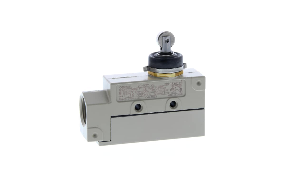 Omron ZE-N22-2G, Roller Plunger Limit Switch, NO/NC, IP65, SPDT, 250V ac ac Max, 15A Max