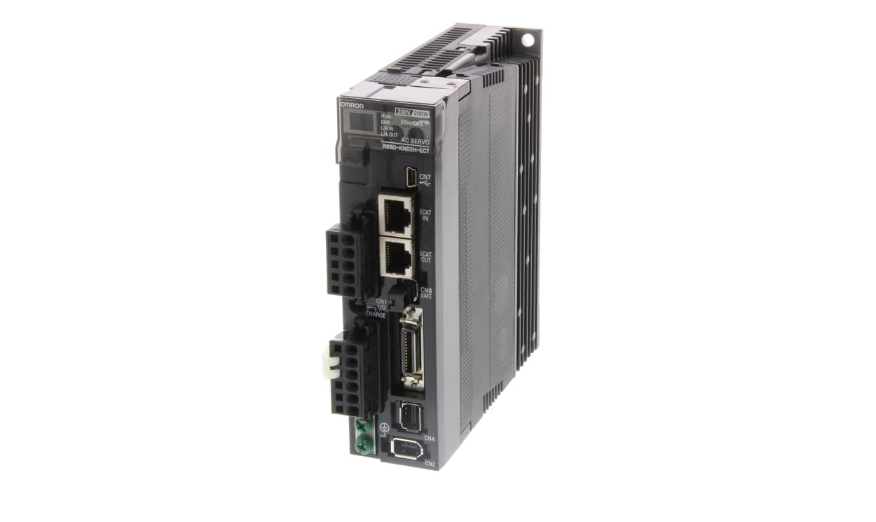 Omron R88D-KN04H-ECT, 0.4 kW Servo Drive, 200 → 240 V, 1 Phase, 4.1 A, Motion Function, 250 V - generaltechuae