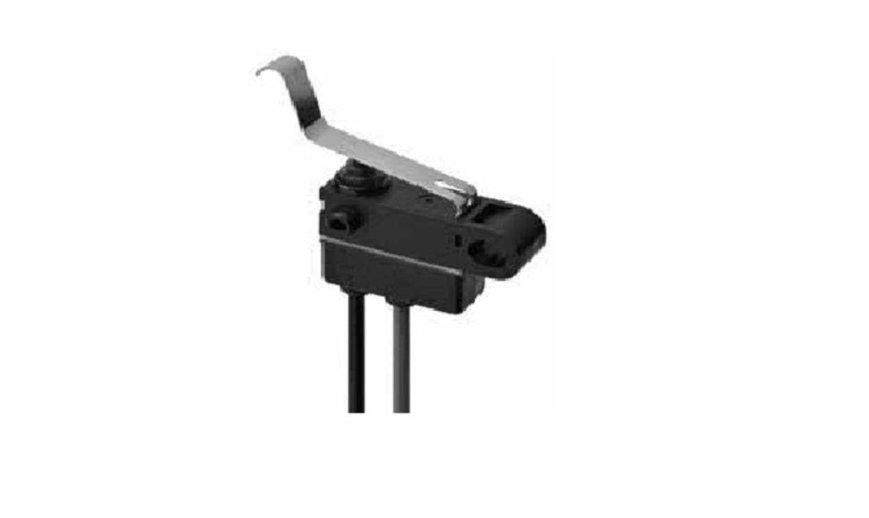 Omron D2AW-BL083M R, Long Leaf Lever Subminiature Micro Switch, Wire Lead Terminal, 0.1 A At 125Vdc VA, SPST, IP67