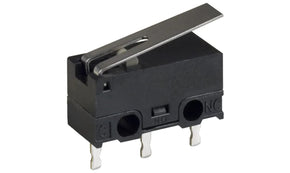 Omron D2F-01FL JPN, Hinge Lever Subminiature Micro Switch, Through Hole Terminal, 100 mA, SPDT, IP40