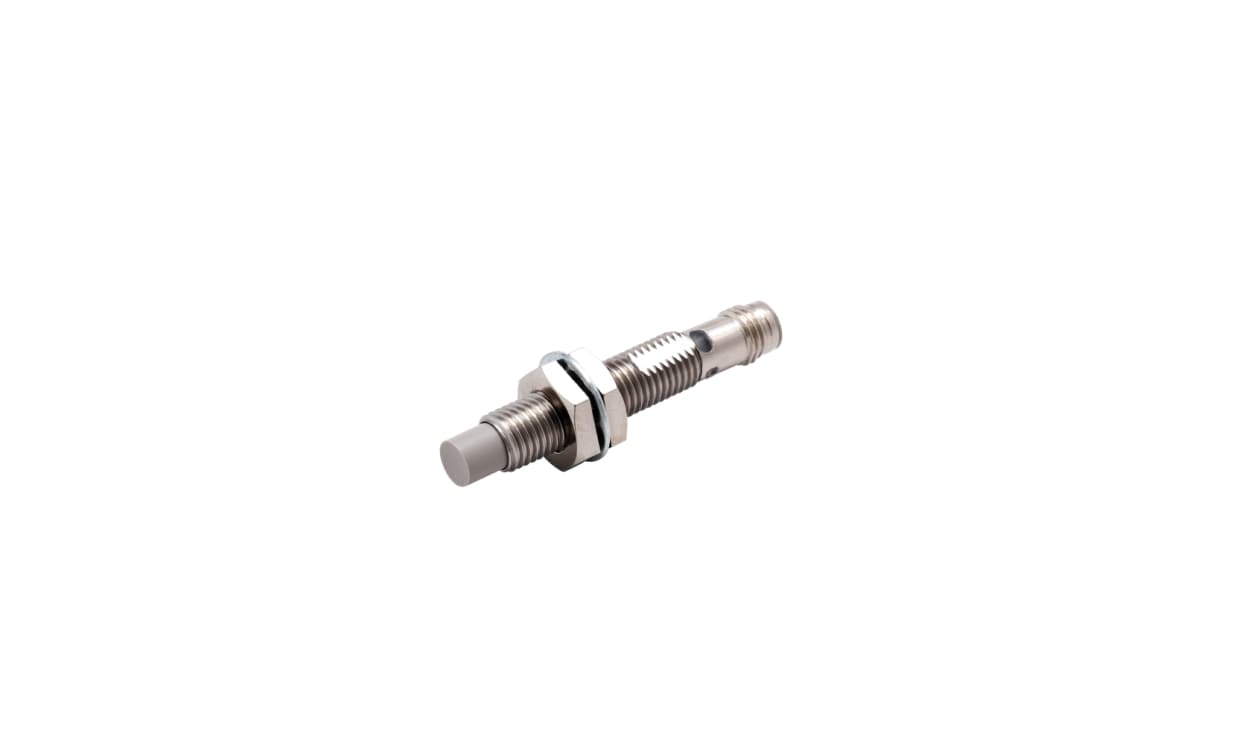 Omron E2E-X4MC1L8-M5, Inductive Threaded Barrel Proximity Sensor, M8, 4 mm Detection, NPN NO, 10 → 30 V dc