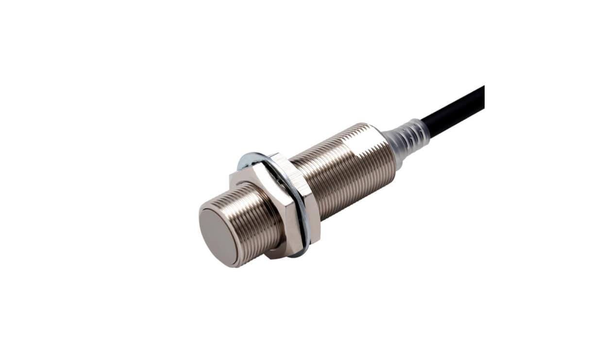 Omron E2E-X8C1L18 2M, Inductive Threaded Barrel Proximity Sensor, M18, 8 mm Detection, NPN NO, 10 → 30 V dc - generaltechuae