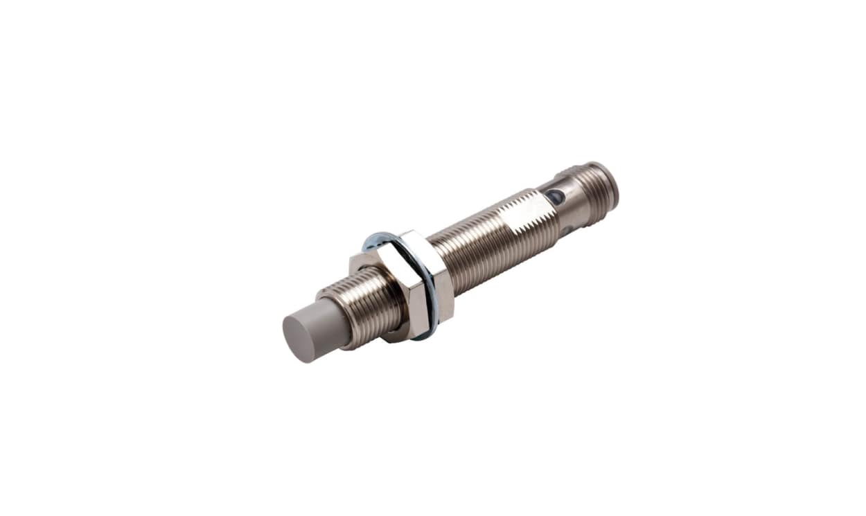 Omron E2E-X8MC1L12-M1, Inductive Threaded Barrel Proximity Sensor, M12, 8 mm Detection, NPN NC, 10 → 30 V dc