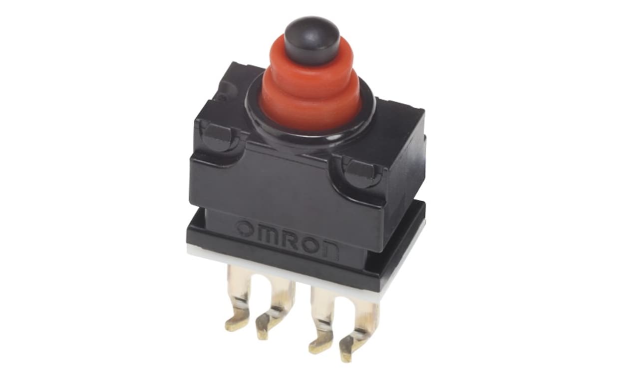 Omron D2GW-A02D, Pin Plunger Subminiature Micro Switch, Quick Connect Terminal, 1 mA, SPST -NC, IP67