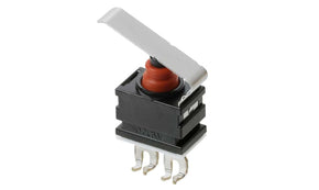 Omron D2GW-A1L3F, Hinge Lever Subminiature Micro Switch, Quick Connect Terminal, 1 mA, SPST, IP67