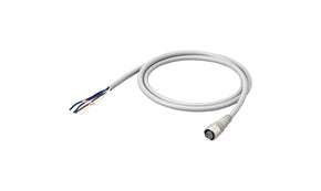 Omron XS5F-D421-G80-F, Straight Female M12 to Unterminated Sensor Actuator Cable, 5m