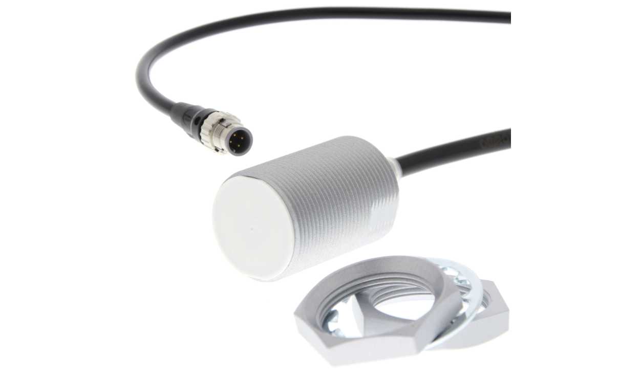 Omron E2EQ-X20D130-M1TGJ 0.3M, Inductive Threaded Barrel Proximity Sensor, M30, 20 mm Detection, 2-Wire NO, 10 → 30 V dc