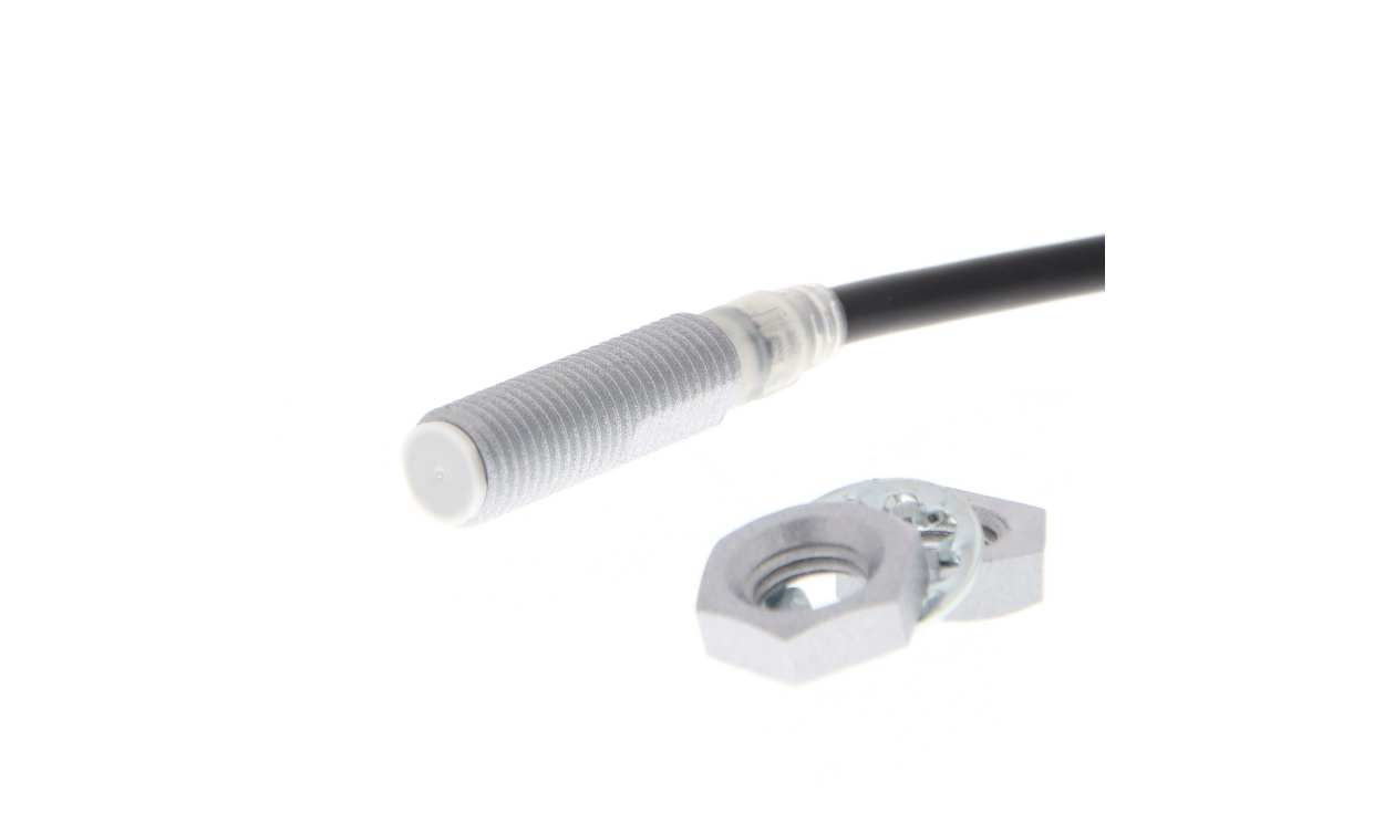 Omron E2EQ-X3D28 2M, Inductive Threaded Barrel Proximity Sensor, M8, 3 mm Detection, 2-Wire NC, 10 → 30 V dc