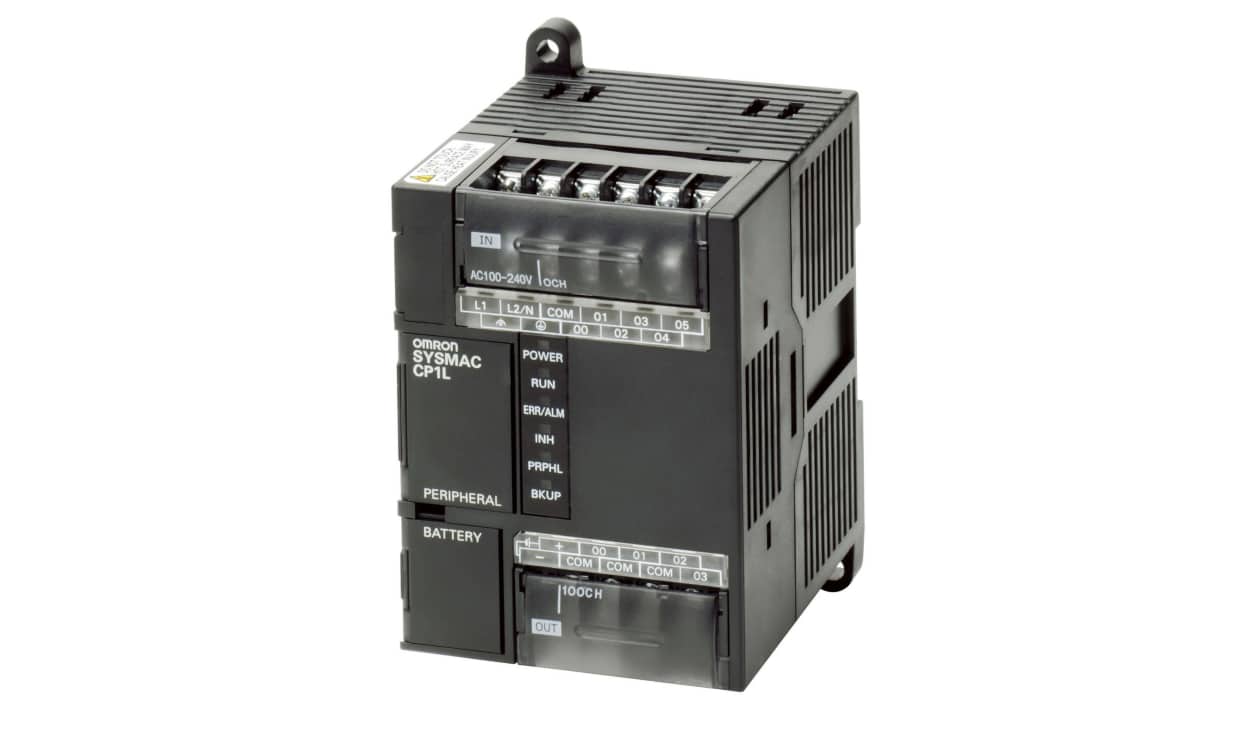 Omron CP1L-L10DT1-D, CP1L Series PLC CPU for Use with CP1E Series, Transistor Output, 6-Input, Pulse Input - generaltechuae