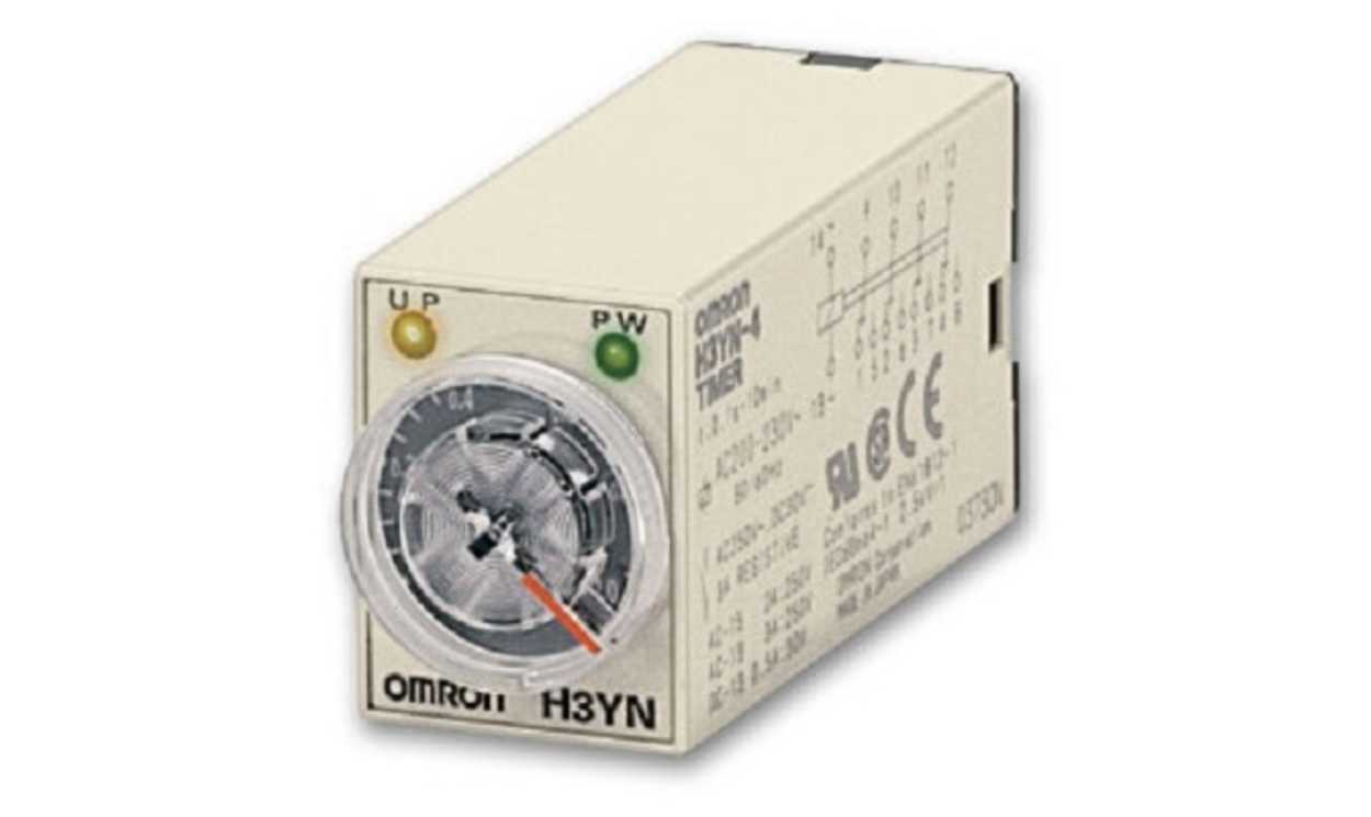 Omron H3YN-2 100-120VAC, Plug In Timer Relay, 100-120V ac, 4-Contact, 0.1 → 600s, DPDT - generaltechuae
