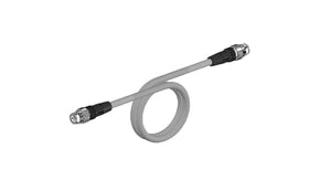 Omron XS5W-T421-GM2-K, , 5m Cat5e, Light Blue M12 to M12, None, Terminated