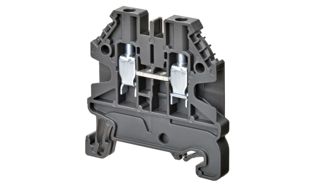 Omron XW5T-S2.5-1.1-1, XW5T Series Grey, 1-Level, Screw Termination