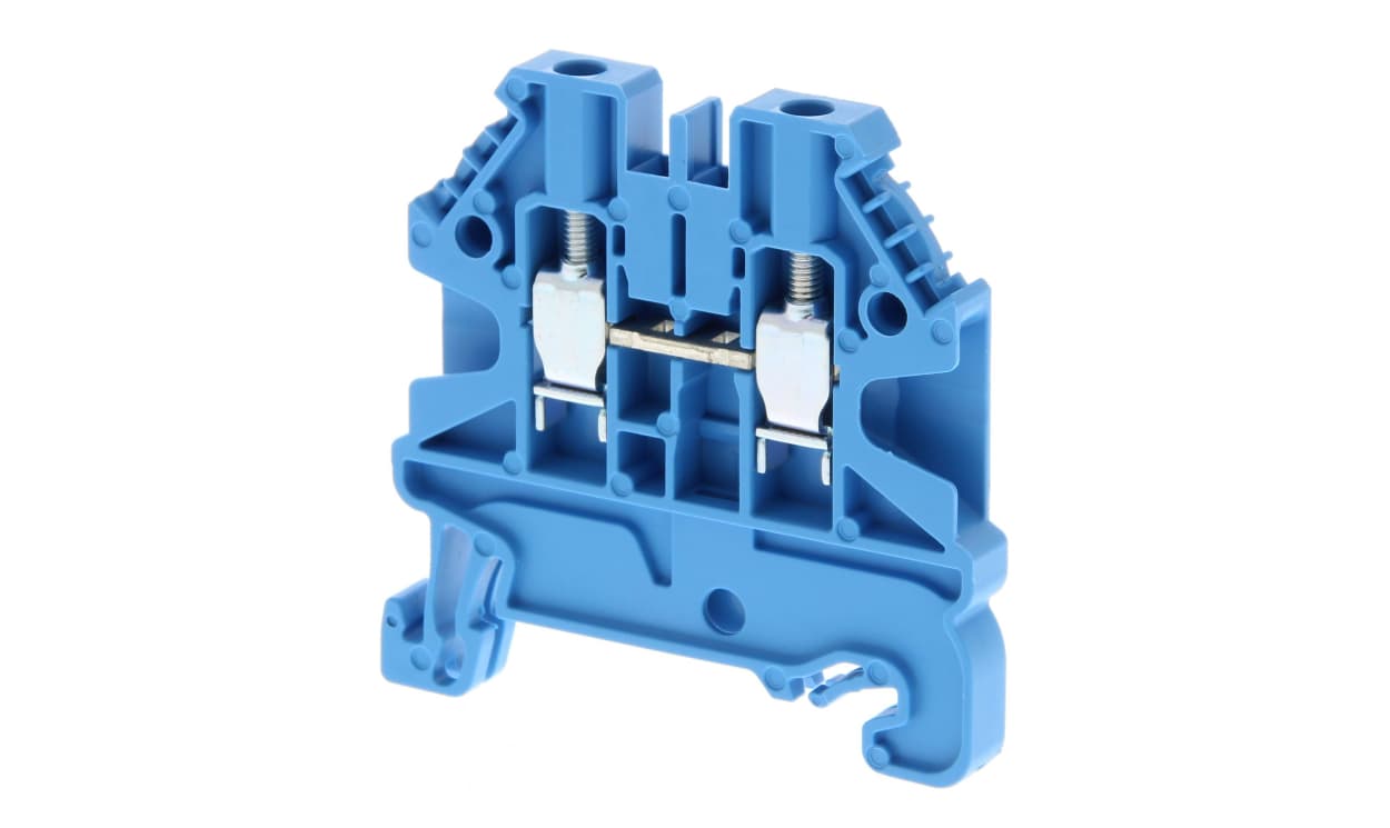 Omron XW5T-S2.5-1.1-1BL, XW5T Series Blue, 1-Level, Screw Termination