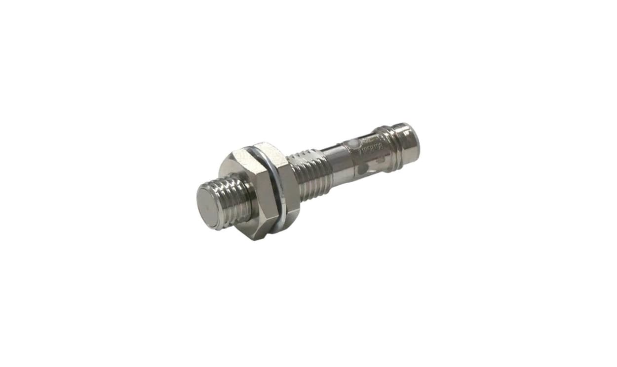 Omron E2E-X1R5B1T8-M5, Inductive Threaded Barrel Proximity Sensor, M8, 1.5 mm Detection, PNP NO, 10 → 30 V dc - generaltechuae