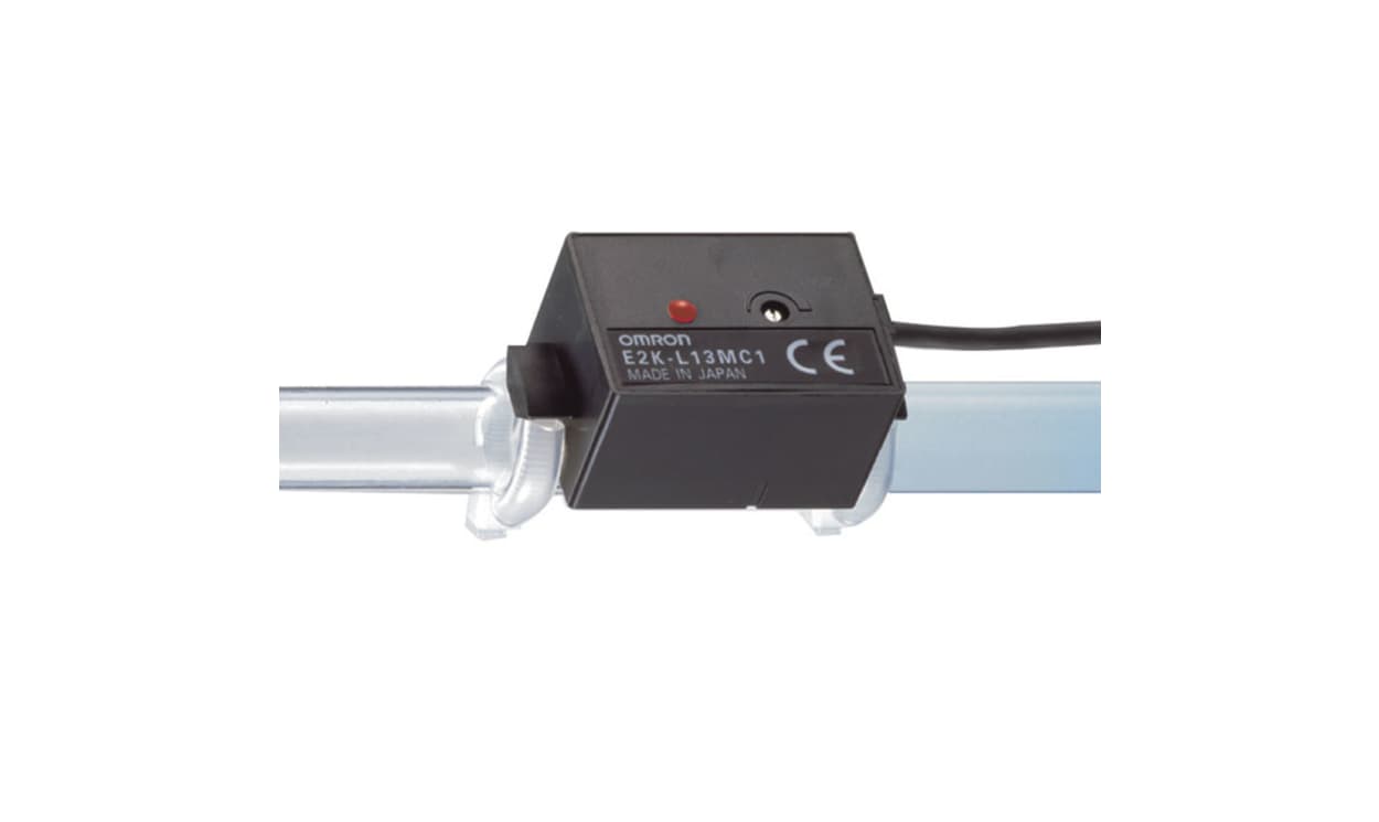 Omron E2K-L13MC1 2M, Capacitive Block Proximity Sensor, 25 mm Detection, NPN NO, 12 → 24 V dc - generaltechuae
