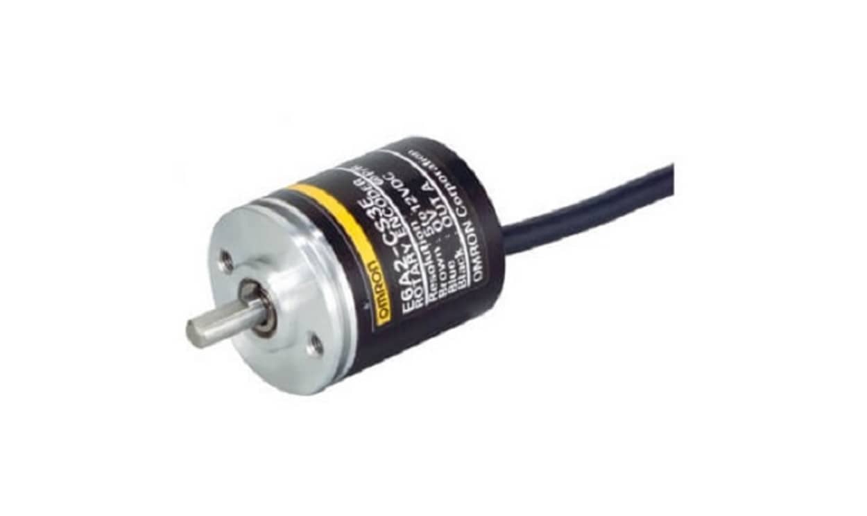 Omron E6A2-CS5C 100P/R 2M, E6A2-C Series Incremental Incremental Encoder, 100ppr ppr, NPN Open Collector Signal, Radial, Thrust Type, 4mm - generaltechuae