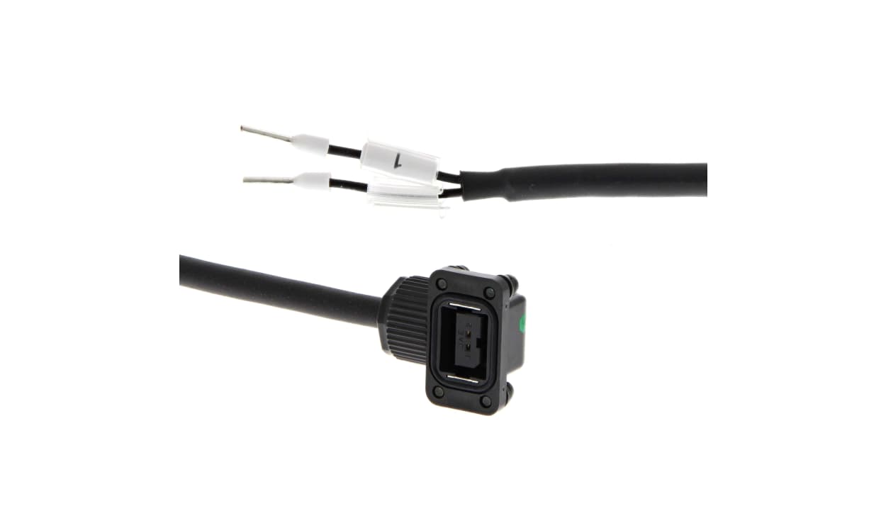 Omron R88A-CA1A030BF-E, 1S Series Power Cable for Use with Servo Motor, 30m Length, 100 → 750 W, 230 V - generaltechuae
