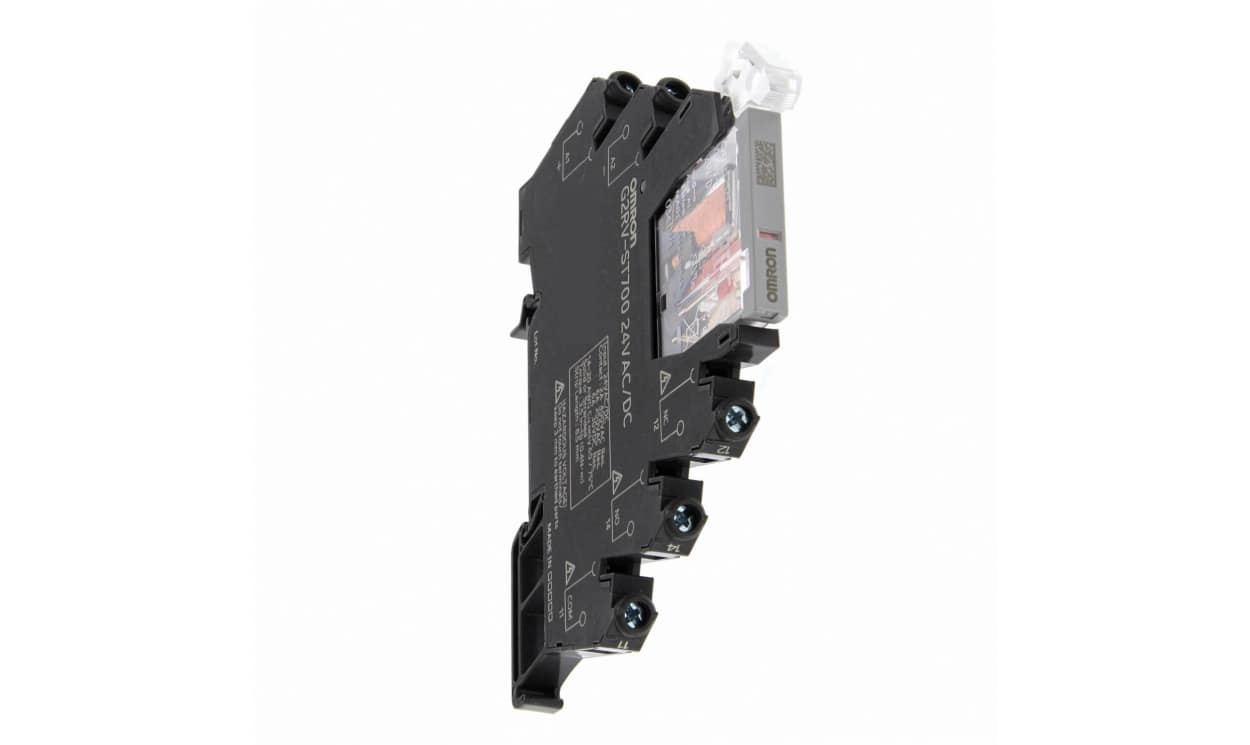 Omron G2RV-ST700-AP 12VDC, G2RV-ST Series Electromechanical Interface Relay, DIN Rail Mount, 12V dc Coil, SPDT, 1-Pole, 50mA Load - generaltechuae